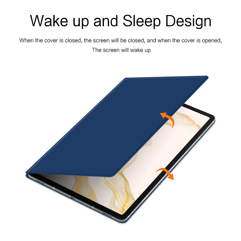 For Samsung Galaxy Tab S8 Magnetic Attachment Tablet Case PU Leather PC Stand Cover with Auto Sleep / Wake For Samsung Galaxy Tab S8 Magnetic Attachment Tablet Case PU Leather PC Stand Cover with Auto Sleep / Wake